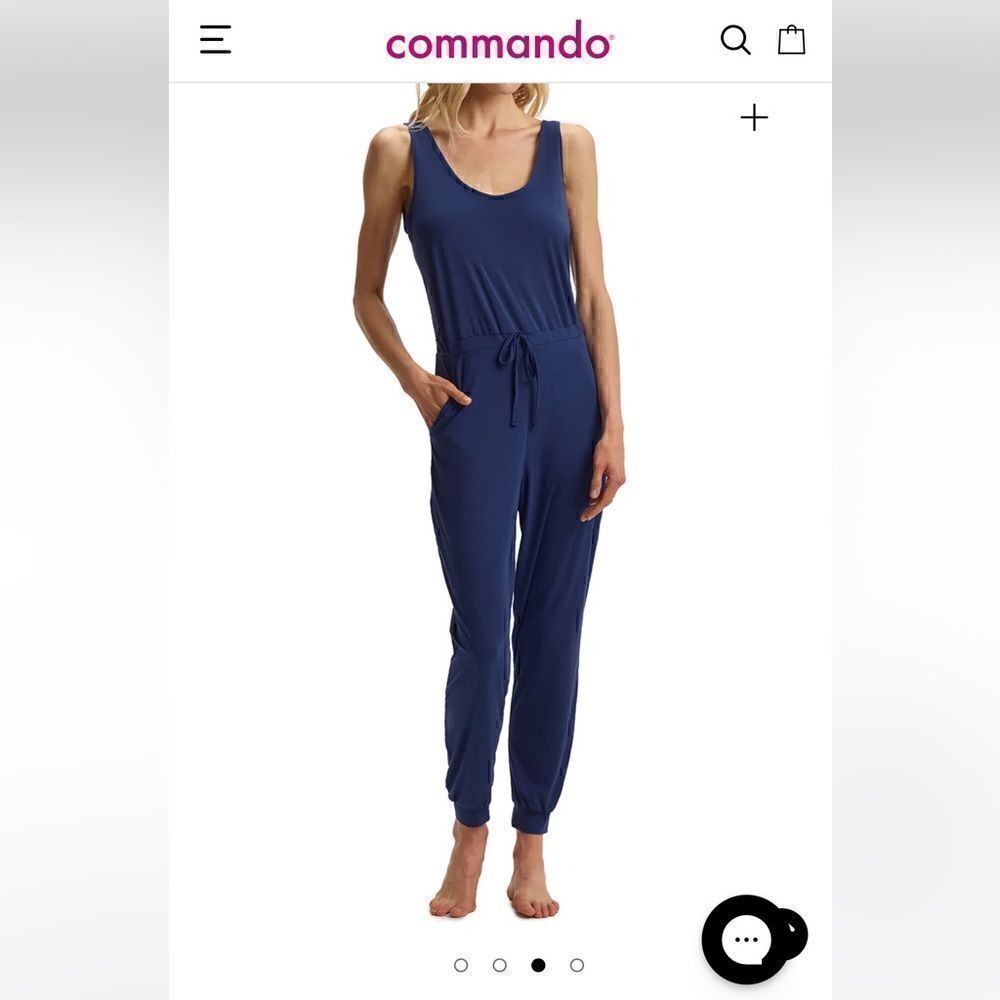 Commando Butter Tank Lounge Jumpsuit in Navy